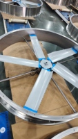 Ventilateur de refroidissement pour salle de traite laitière de 1,2 m avec moteur, haut débit d'air, faible bruit, abaissement de la température, système d'élevage 380V/220V