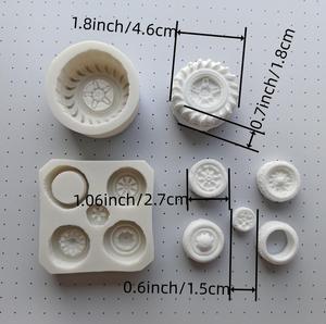 Molde de Silicona Multitamaño con Forma de Rueda, Herramienta de Repostería de Alta Calidad para Decoración de Pasteles con <span class=keywords><strong>Fondant</strong></span> y Azúcar - Product Image 2
