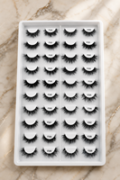 Cils 3D luxueux, faux cils faits à la main, naturels, longs, croisés, légers, effet wispy pour le maquillage