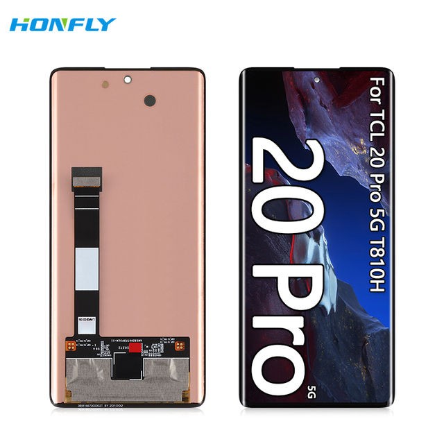 Honfly 6.67" Wholesalers Mobile Phone Lcd for Tcl 20 Pro 5g 5G T810H Lcd Touch Display Assembly Screen Replacement