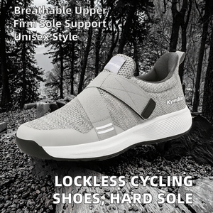 Nouvelles chaussures de cyclisme sans blocage en coton, plates, printemps-été, pour hommes et femmes, vélo de route, VTT, semelle rigide Booster - Product Image 2