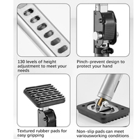 Support télescopique pour armoire réglable en hauteur de 18 à 24 pouces avec une charge maximale de 100 kg, OEM disponible