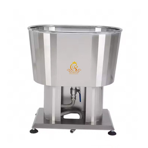 Baignoire pour chien <span class=keywords><strong>en</strong></span> acier inoxydable de petite taille EUR PET pour chats, piscine de spa pour animaux de compagnie pour le toilettage et le nettoyage dans les animaleries - Product Image 1