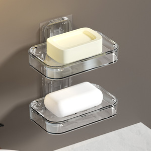 Zimoo Soap Dish Wall Mount Rectangular Plastic Self Drain For Bathroom - Product Image 4