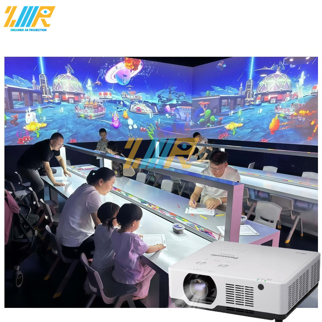 Children Painting Games Interactive Projector Kids Interactive Projection Table Games for Indoor Playground School