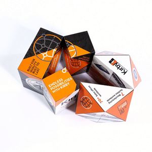 ของขวัญโปรโมชั่น ลูกบาศก์แม่เหล็กเปลี่ยนรูปได้ 3 มิติ พิมพ์โลโก้ได้ตามต้องการ ของเล่นเสริมพัฒนาการเด็ก ของเล่นพับได้รูปทรงเรขาคณิต สำหรับโฆษณา - Product Image 1