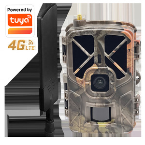 Caméra de chasse 4G LTE 30MP 4K Vision nocturne LED IR 940nm Camouflage Étanche IP65 Alimentée par Tuya - Product Image 1