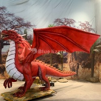 Statue de dragon animatronique de grande taille modèle de dragon géant de dinosaure mécanique artificiel à vendre