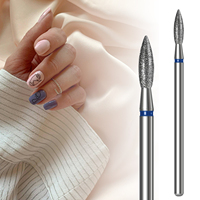 Evolisse 2.6*9mm Fraise à ongles conique en diamant ODM OEM Résistante à la chaleur Outils de manucure et pédicure Nettoyage des cuticules Préparation des ongles
