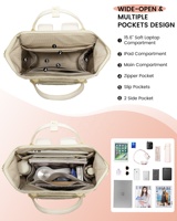 LOVEVOOK vente en gros sac à dos matelassé léger et tendance sac de voyage étanche pour ordinateur portable sac à dos pour femmes