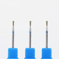 Accessoires pour ponceuse à ongles électrique : Fraise conique diamantée 3/32 pouces, Fraise rotative pour cuticules, Embouts de manucure, Embouts de meulage à dents en acier inoxydable