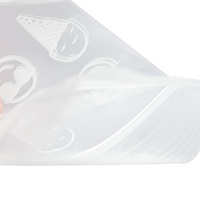 Tubes à glace à fermeture éclair en plastique transparent refermables sac d'emballage de glace à la glace de stockage fait maison
