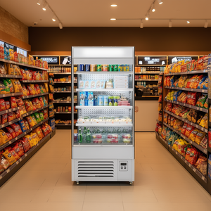 Refrigerador Comercial de 4 Niveles con Puerta Abierta, 18.4 Pies Cúbicos, Una Puerta, Iluminación LED, Enfriador con Vitrina - Product Image 2