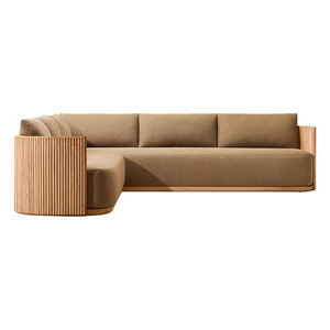 أريكة حديقة شمال أوروبا أريكة من خشب الساج مقاومة للطقس مضادة للتآكل - Product Image 6