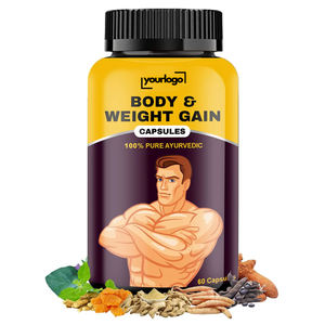 Suplemen Gym kustom untuk binaraga pil penambah berat badan kapsul Ashwagandha produk penebal badan ramuan ayurvedik - Product Image 1