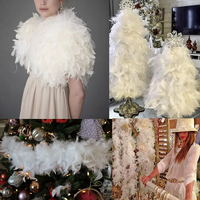 Bunte Kunst pelz Feder Schal Brille Set für Tanz Hochzeit Halloween Party Kostüm Dekoration DIY Kleidung Zubehör