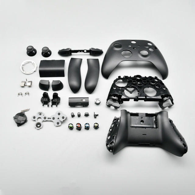 For XBox Series X S Cover Replacement Faceplate Housing Shell Top Upper Shell for Xbox Series X S Wireless Controller Black