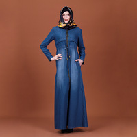 Vêtements pour femmes musulmanes, robe Abaya en denim islamique, design tendance, robes turques, Abayas longues maxi