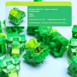 <span class=keywords><strong>Akko</strong></span> para interruptor de niebla verde 5 pines 45 PCS Force 60gf Lubricación de fábrica Interruptor mecánico Cherry MX más pesado - Product Image 2