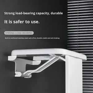 Hot-Selling Modern School <b>Bathroom</b> Wall-Mounted Folding Chair Shower Hidden <b>Stool</b> Elderly Entryway Shoe-Changing <b>Stool</b> - Product Image 2