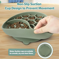 Gamelle interactive anti-glouton pour chiens et chats – Bol distributeur de nourriture en forme de labyrinthe – Contient jusqu'à 2 tasses