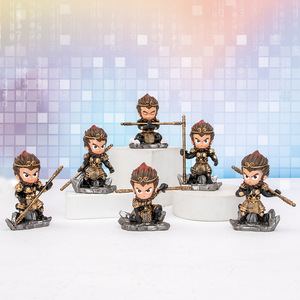 Figura de Resina de Sun Wukong de Yu Mo, Personaje de Dibujos Animados, Decoración de Escritorio, Adorno Coleccionable, Decoración del Hogar, Regalo - Product Image 1