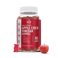 Gummies de beauté au vinaigre de cidre de pomme, antioxydant, détoxifiant et pour la gestion du poids, sans danger pour les femmes enceintes, 60 unités