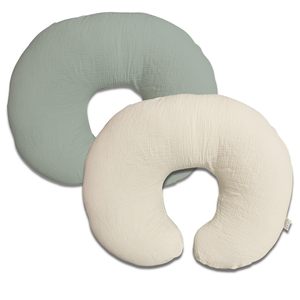 <span class=keywords><strong>Oreiller</strong></span> d'allaitement transfrontalier pour bébé avec rembourrage en <span class=keywords><strong>coton</strong></span>, <span class=keywords><strong>gaze</strong></span> <span class=keywords><strong>de</strong></span> mousseline extensible, forme en U, <span class=keywords><strong>taie</strong></span> d'<span class=keywords><strong>oreiller</strong></span> amovible - Product Image 1