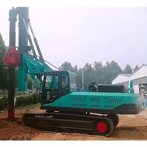 20m Solar Project Rotary Truck Mounted Bored Pile Driver Drilling Rig Bore Pile Driving Machine