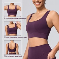 Survêtements pour femmes personnalisés avec logo, haute intensité, antichoc, maintien élevé, Spandex/Nylon, 3XL