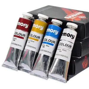 Memory brand Fine art tube en aluminium professionnel peinture à l'huile couleur 50ml couleur 25 200ml disponible