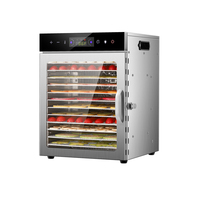 Hoge Kwaliteit 12 Layer Touchscreen Versie Gedroogde Fruit Machine Commerciële Huishoudelijke Voedsel Dehydrator