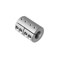 Accouplement rigide en aluminium à fixation par collier de serrage de 10 mm à 12 mm, diamètre 32 mm x longueur 45 mm, connecteur d'arbre de moteur pour machines CNC