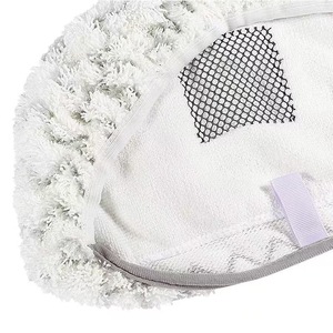 Paño de mopa redondo blanco y gris reutilizable para mopa a vapor Bissell, modelos 1940, 1806, 1440, 1544, accesorio de limpieza de suelos - Product Image 1