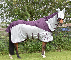 Alfombra de malla Premium para caballos Material de poliéster ligero y transpirable Ideal para la defensa de insectos de verano - Product Image 2