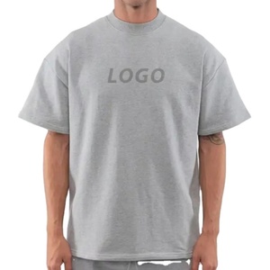 Fournisseur de t-shirts en coton 100% surdimensionnés à épaules tombantes, personnalisés, vierges, lourds, fabricant de t-shirts à col rond surdimensionnés pour hommes - Product Image 5