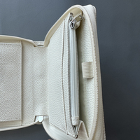 Portefeuille classeur A7 personnalisé à 6 anneaux avec pochette zippée pour pièces de monnaie, organisateur de monnaie en cuir PU, classeur de trésorerie, agenda
