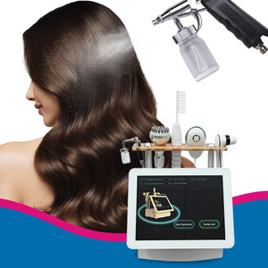 Chúng tôi Hot Mobile Cart Máy trị liệu da đầu Phân Tích 4 phổ | Chế độ 5 trong 1 + sửa chữa thiệt hại phát hiện UV | Spa & phòng khám - Product Image 1