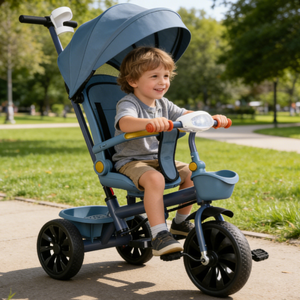 <span class=keywords><strong>Triciclo</strong></span> para Niños de Alta Calidad, Adorable <span class=keywords><strong>Triciclo</strong></span> para Bebés con Barra de Empuje, <span class=keywords><strong>Triciclo</strong></span> para Niños con Parasol - Product Image 5
