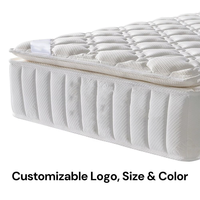 Matelas orthopédique respirant COSTFULL hybride Queen King Size, ressorts ensachés de qualité hôtelière 5 étoiles, mousse, enroulable, compressé sous vide dans une boîte