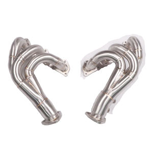 Collecteur d'échappement haute performance en acier inoxydable 304 4,0 L pour Porsche <span class=keywords><strong>718</strong></span> Cayman/Boxster <span class=keywords><strong>GTS</strong></span> GT4 Spyder <span class=keywords><strong>2020</strong></span>+ avec bouclier thermique - Product Image 1