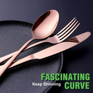 Ensemble de couverts de luxe pour mariage, 6/24/36 pièces, ensemble de couverts en argent, couteau à steak, fourchette, cuillère, couverts de restaurant, ensemble de couverts en acier inoxydable - Product Image 4