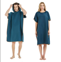 Serviette de plage poncho en microfibre pour adultes Logo personnalisé capuche sans sable à séchage rapide pour hommes femmes sport imprimé pour le surf en piscine