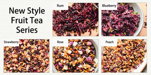 Thé aux fruits mélangés sélectionnés, saveur de bleuet/rose/fraise/framboise/pêche - Product Image 5