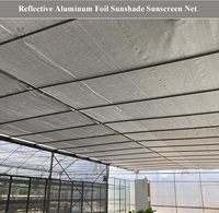 Filet d'ombrage en aluminium robuste réfléchissant pour serre, toile d'ombrage pour l'agriculture, la pépinière de fleurs et le refroidissement des plantes