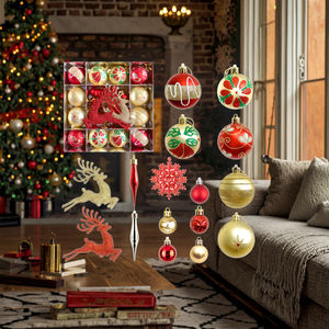 Adornos Navideños de Plástico con Logotipo Personalizado, Hechos a Máquina, de Alta Calidad, Impresión por Grabado, 6 Colores, Marca SuperZ - Product Image 3