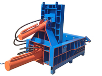 Presse à ferraille métallique automatique à commande PLC, compacteur horizontal hydraulique de déchets plastiques avec moteur à économie d'énergie