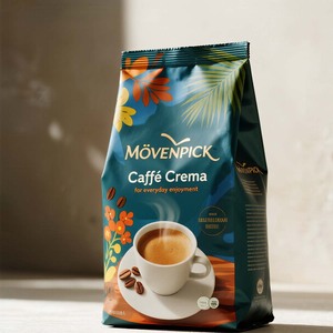 Emballage personnalisé Mopp, sac à café <span class=keywords><strong>Movenpick</strong></span> à huit soudures latérales, impression numérique, sachets en plastique refermables pour café de qualité supérieure - Product Image 1