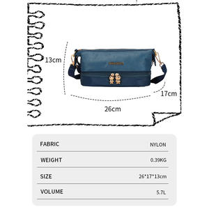 カスタマイズ可能なファッショナブルなナイロン製防水ショルダーバッグ、大容量で高級感のあるクロスボディバッグ - Product Image 2
