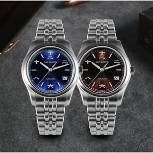 San Martin SN0144CG New 39mm Men <b>Watch</b> Miyota 90S5 Chinese Original Design JianZhan Gada <b>Mechanical</b> <b>Watches</b> Waterproof Luminous - Product Image 3